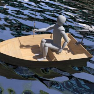 8 peus (2.65 metres) de fusta contraxapada Utility Skiff Plans