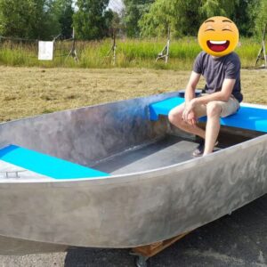 350 cm x 165 cm - Vaixell de motor d'alumini - Plànols PDF escala 1-1 - escala mètrica