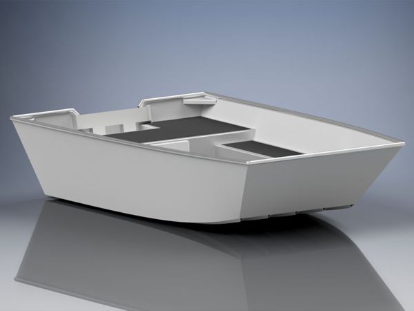 10 FOOT (2,95M) ALUMINIUM FLAT BOTTOM POWER BOAT PLANS